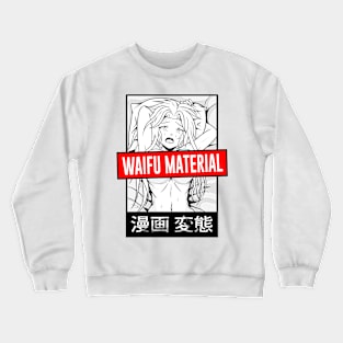 Waifu Material Censored Crewneck Sweatshirt